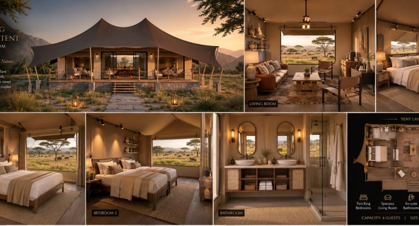 Deluxe two bedroom, family room
